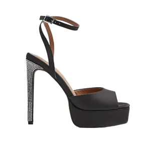 River Island Black Heeled Platform Shoes Size UK 7 / EU 40 / US 9