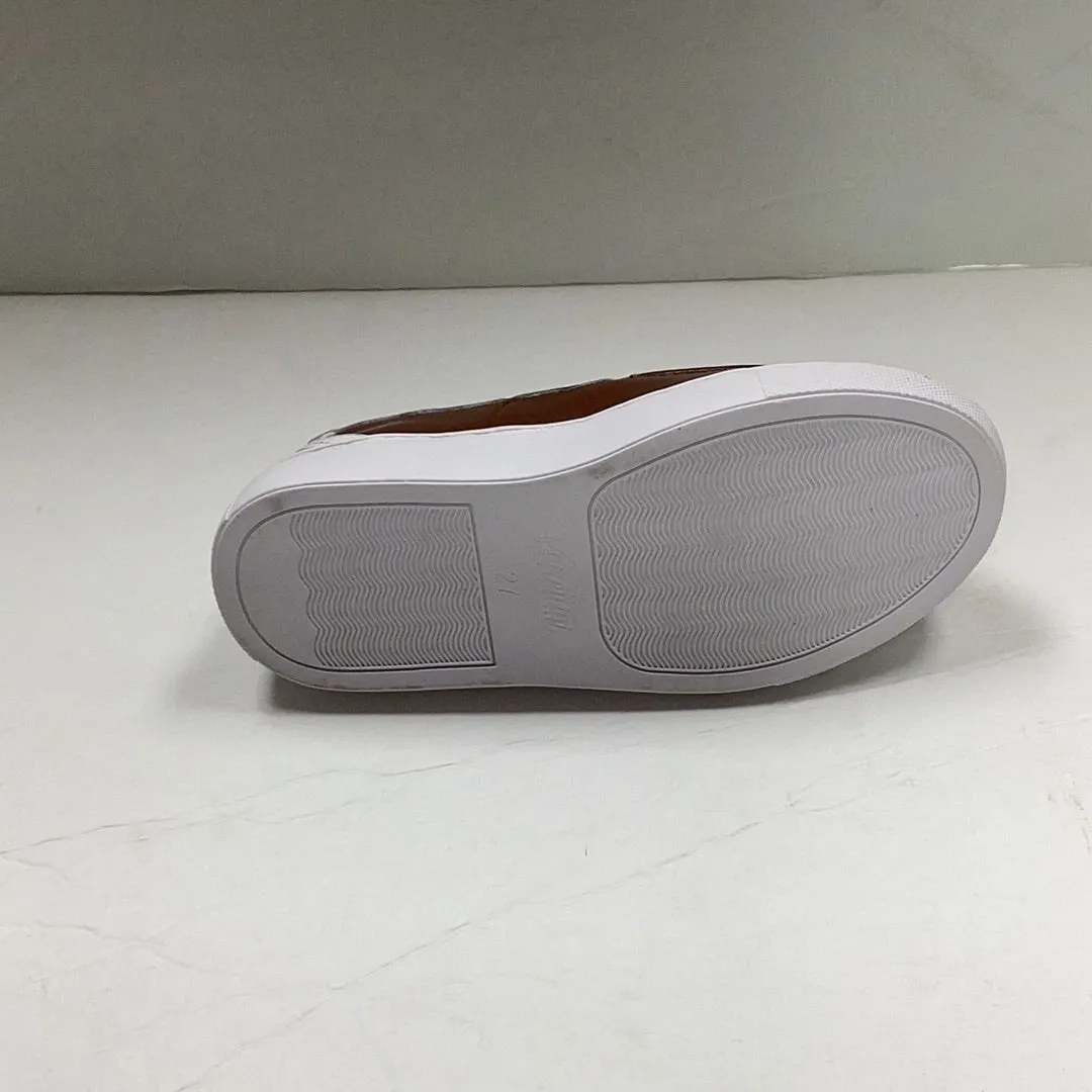 SALE SP23 Venettini Tory Luggage Docker Leather SlipOn Sneaker