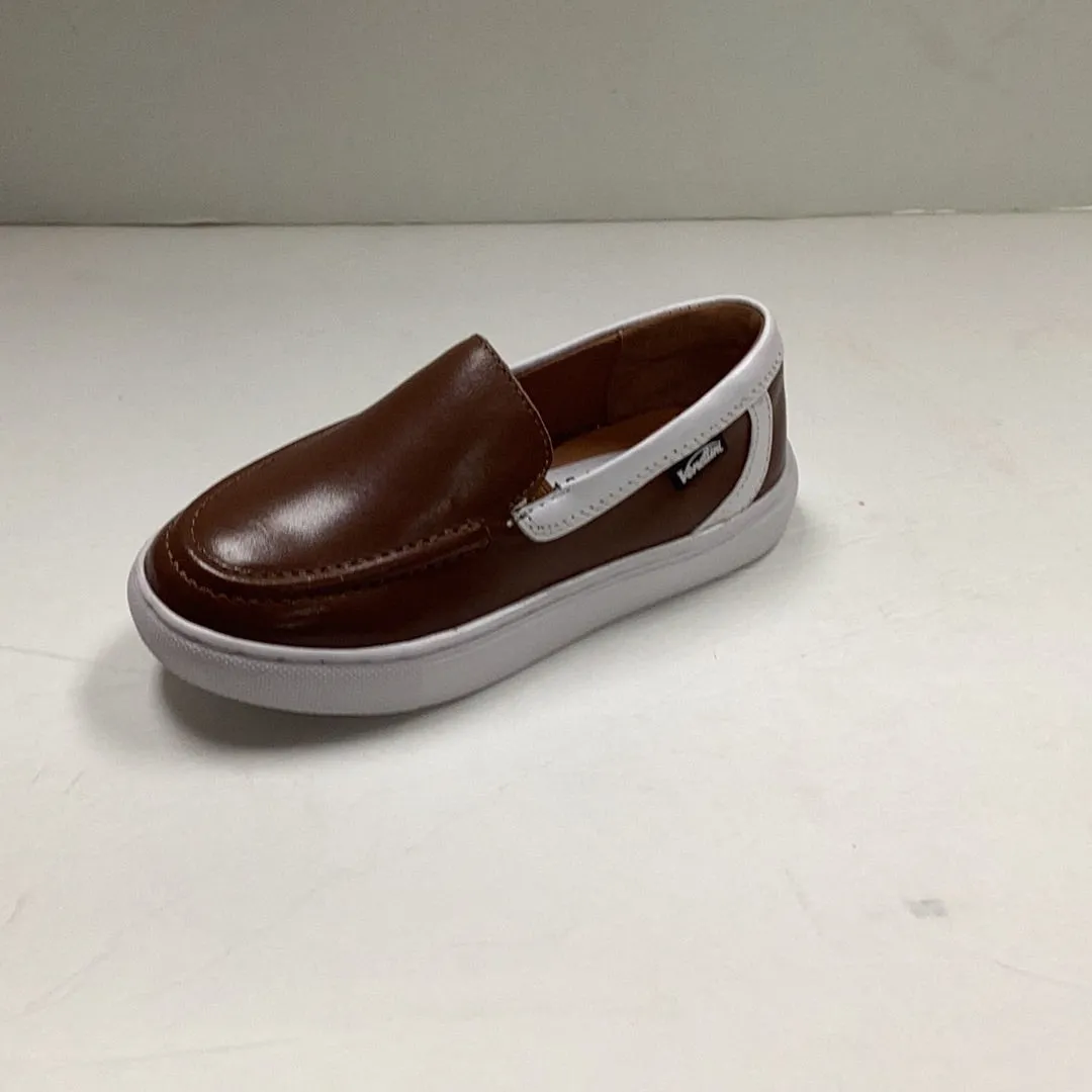 SALE SP23 Venettini Tory Luggage Docker Leather SlipOn Sneaker