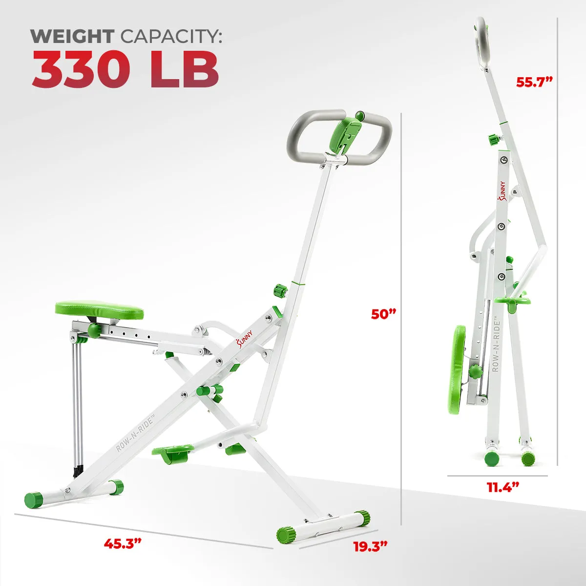 Smart Upright Row-N-Ride® Exerciser in Green