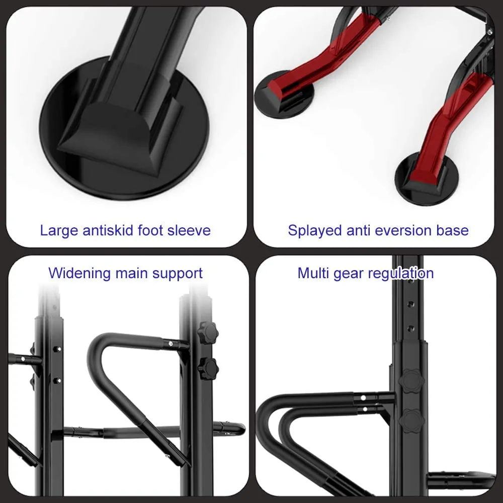 Strength Training Fitness Workout Station for Home Gym, Black