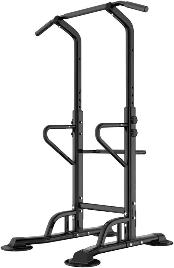 Strength Training Fitness Workout Station for Home Gym, Black