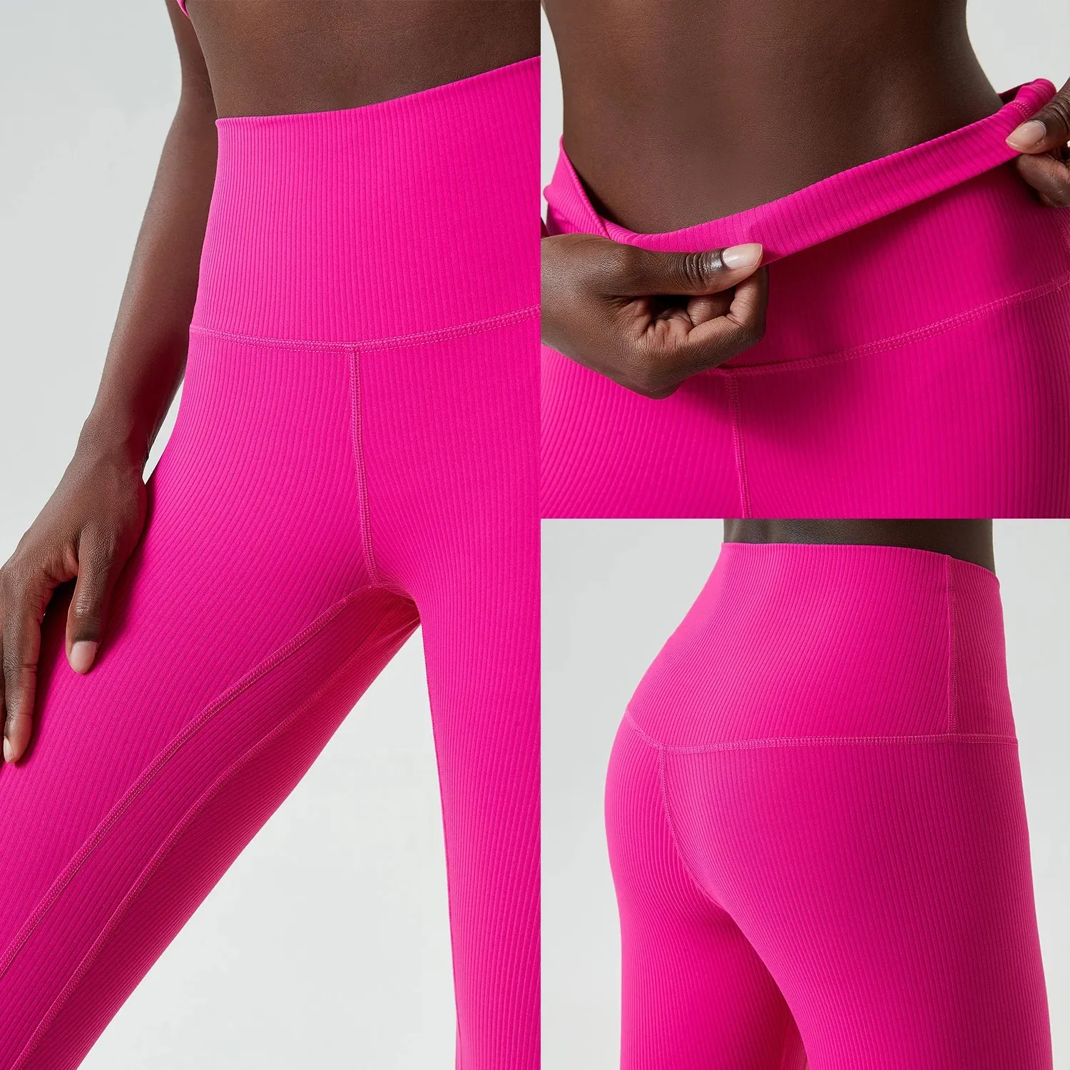 Stylish Women's Striped Leggings for Running, Cycling, Yoga & Fitness - Comfortable Push Up Tights for All Seasons