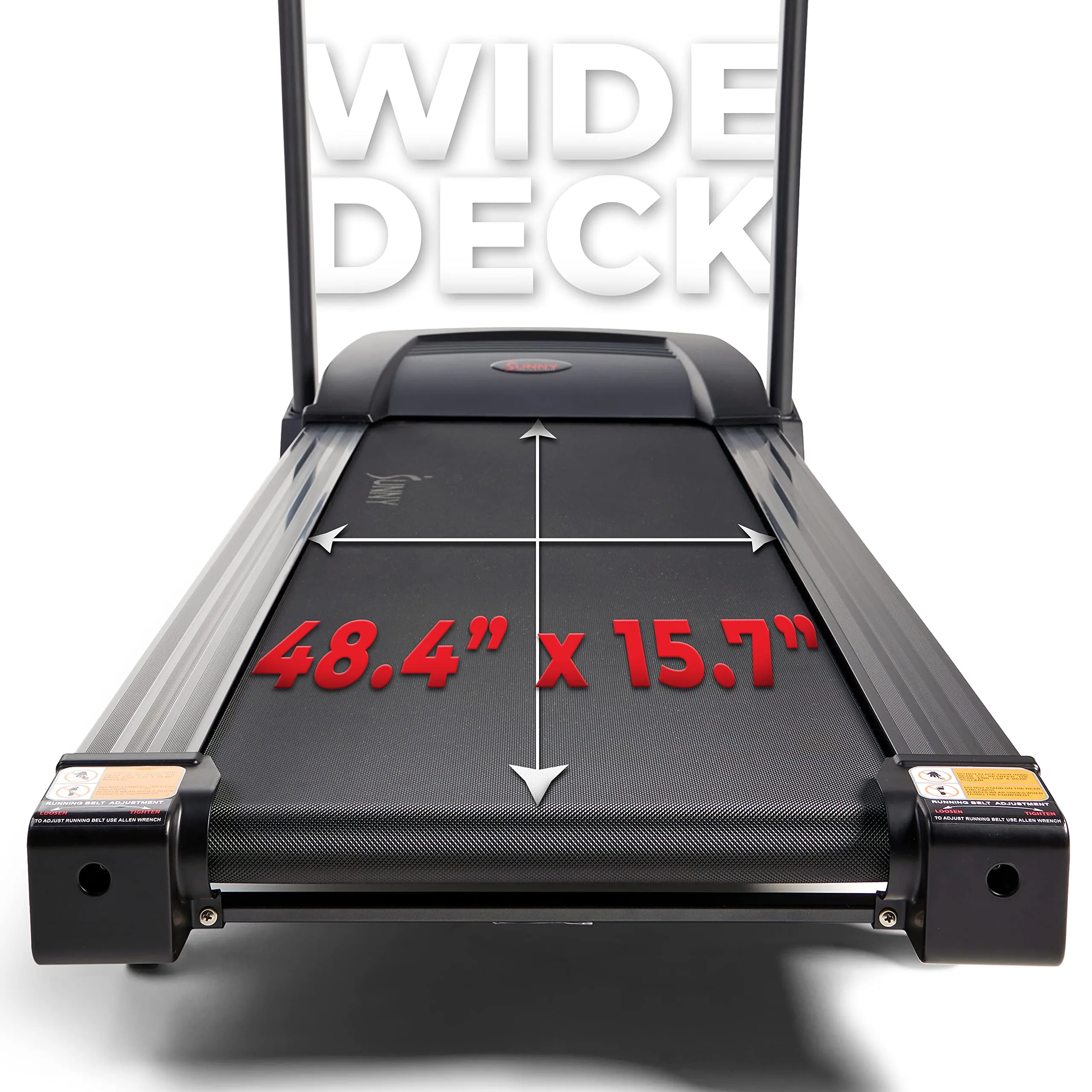 Sunny Health Folding Incline Treadmill with Bluetooth