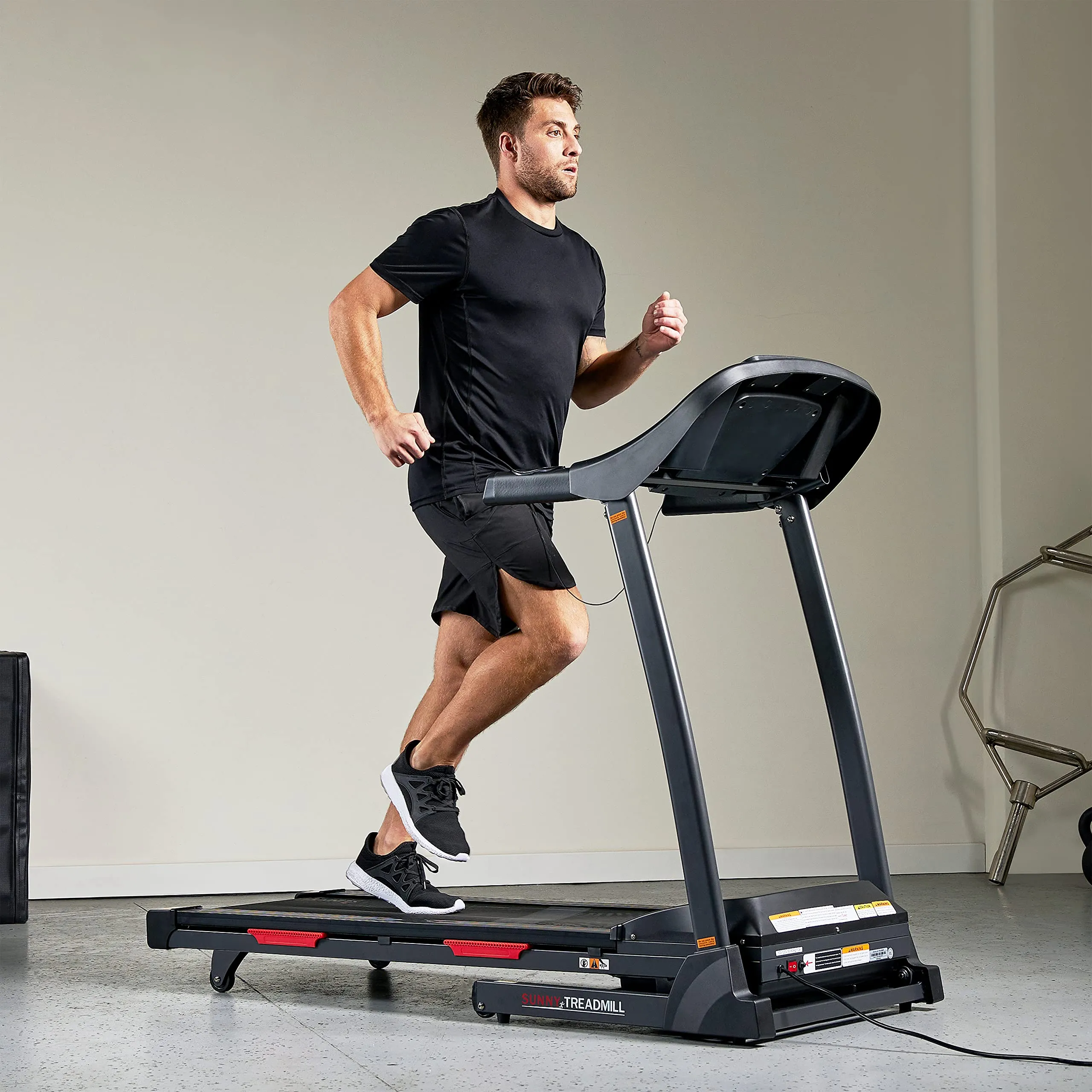 Sunny Health Folding Incline Treadmill with Bluetooth