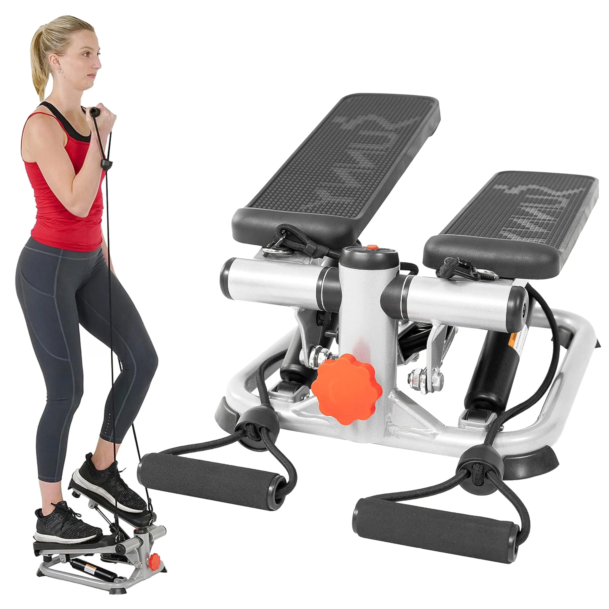 Sunny Health Mini Stair Stepper with Bands