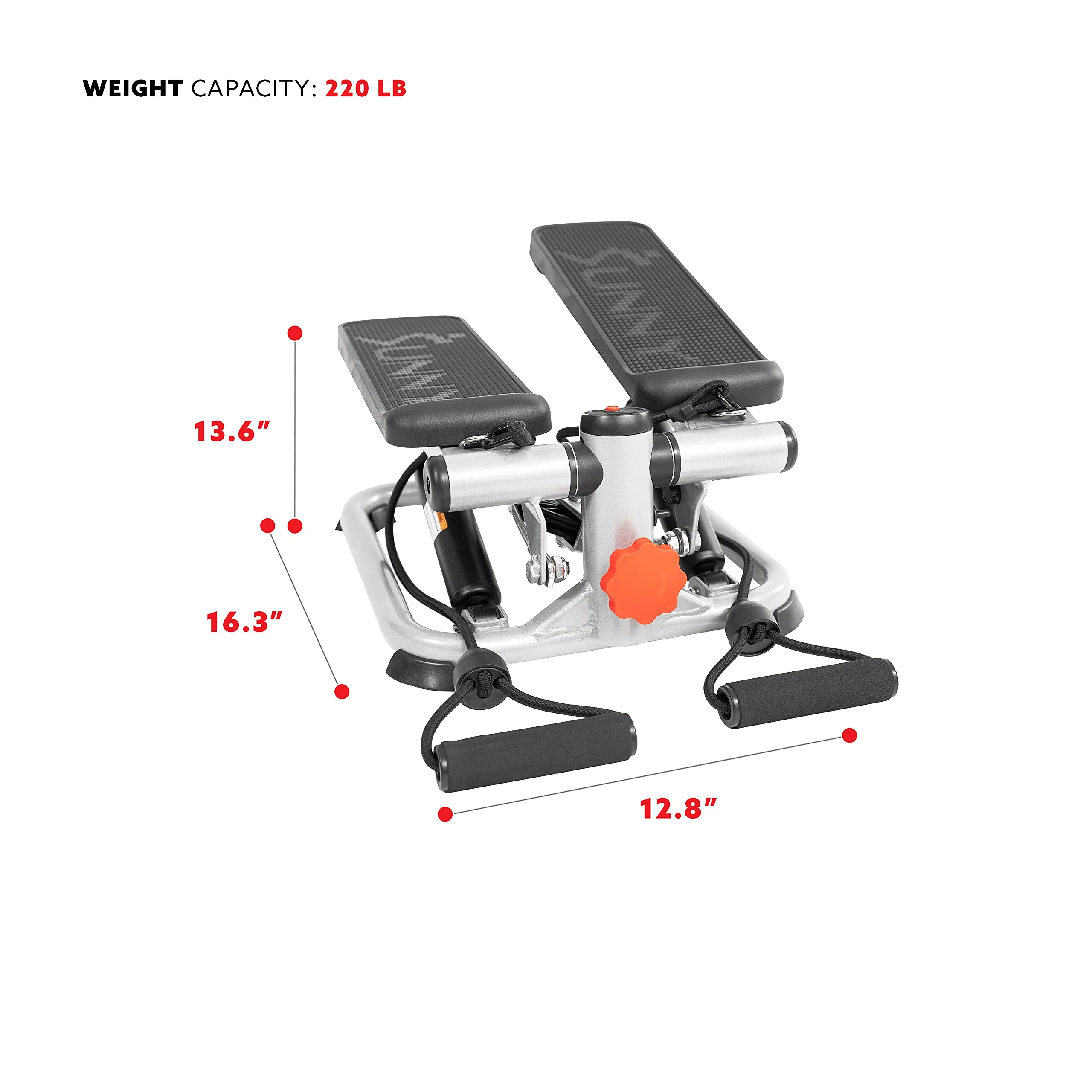 Sunny Health Mini Stair Stepper with Bands