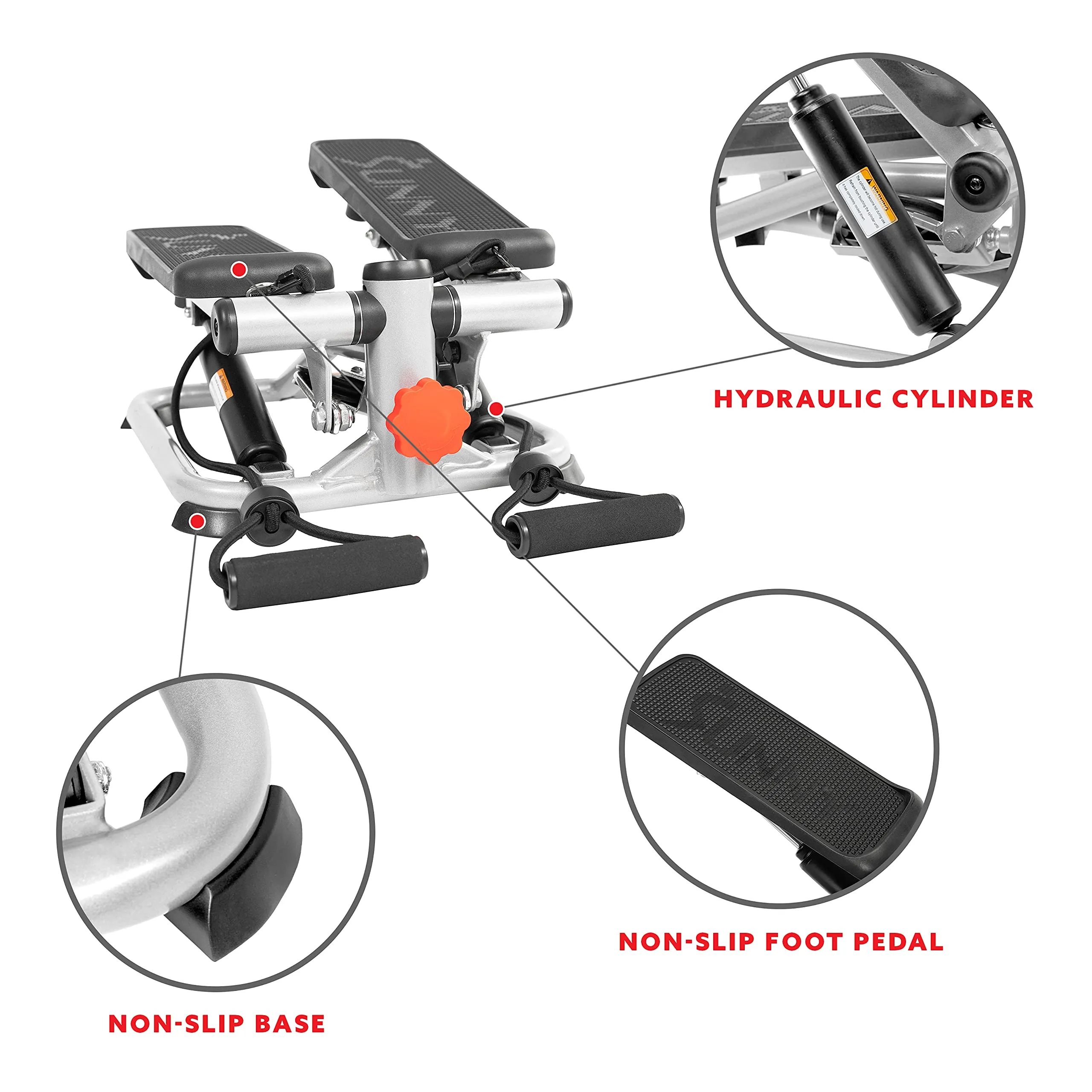Sunny Health Mini Stair Stepper with Bands