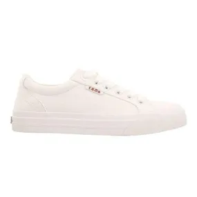 Taos Women's Plim Soul Canvas Sneakers- White