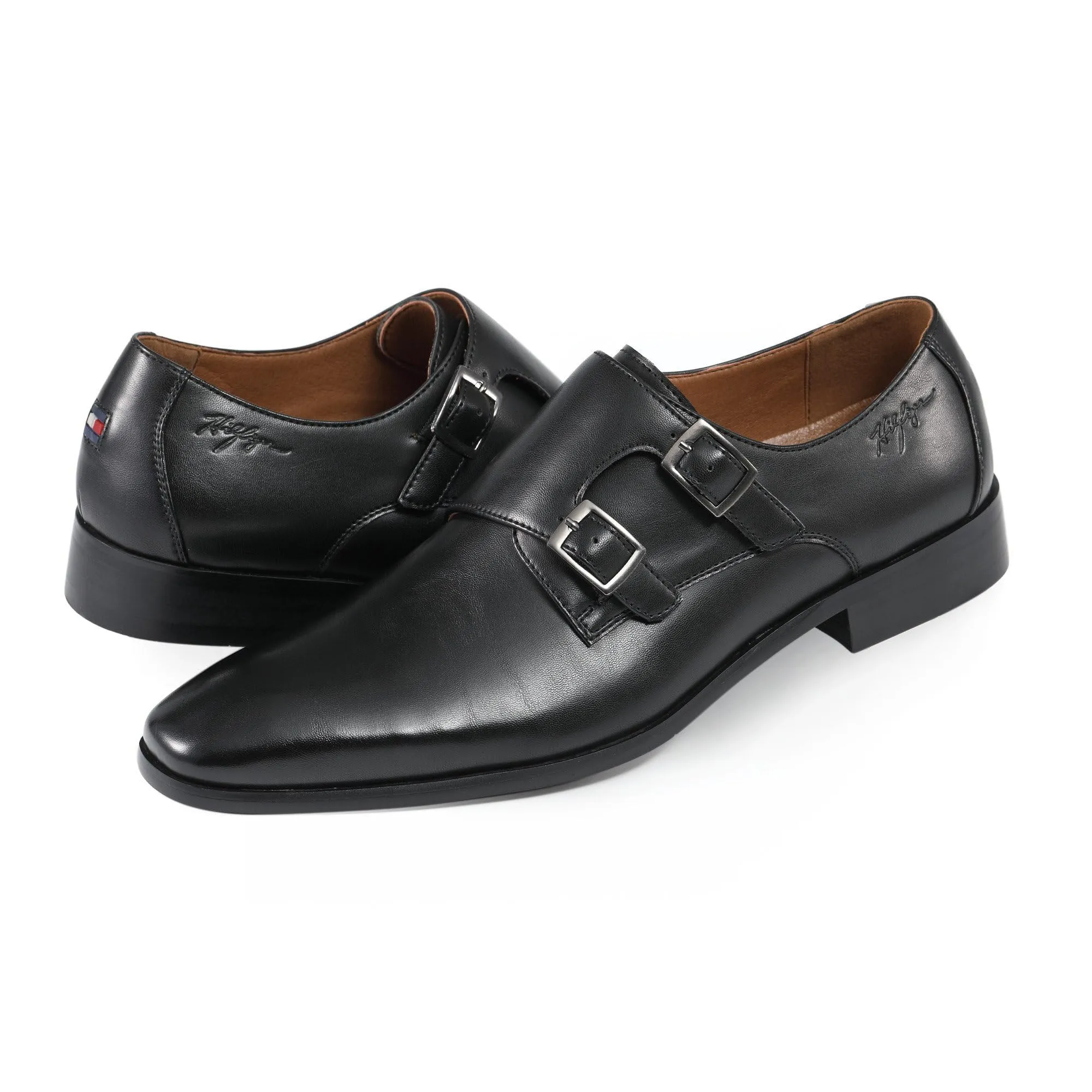 Tommy Hilfiger Men's SUMMY Monk-Strap Loafer, Black 001, 9.5