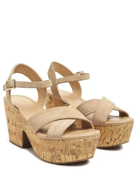 ULLA High Heeled Block Sandal in Black