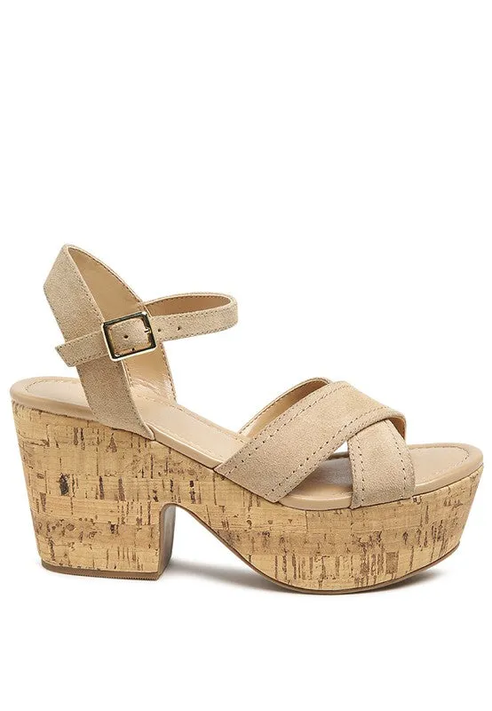 ULLA High Heeled Block Sandal in Black