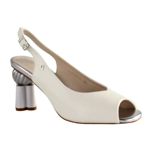 Una Healy Sling Back Heels -  Alone Together - White