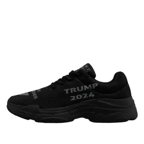 Unique Gift,Personalized Dark MAGA Sneakers, Custom Never Surrender Shoes, Support for Trump Chunks Shoes