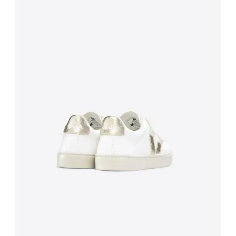 Veja White Platine Gold Velcro Sneaker V102