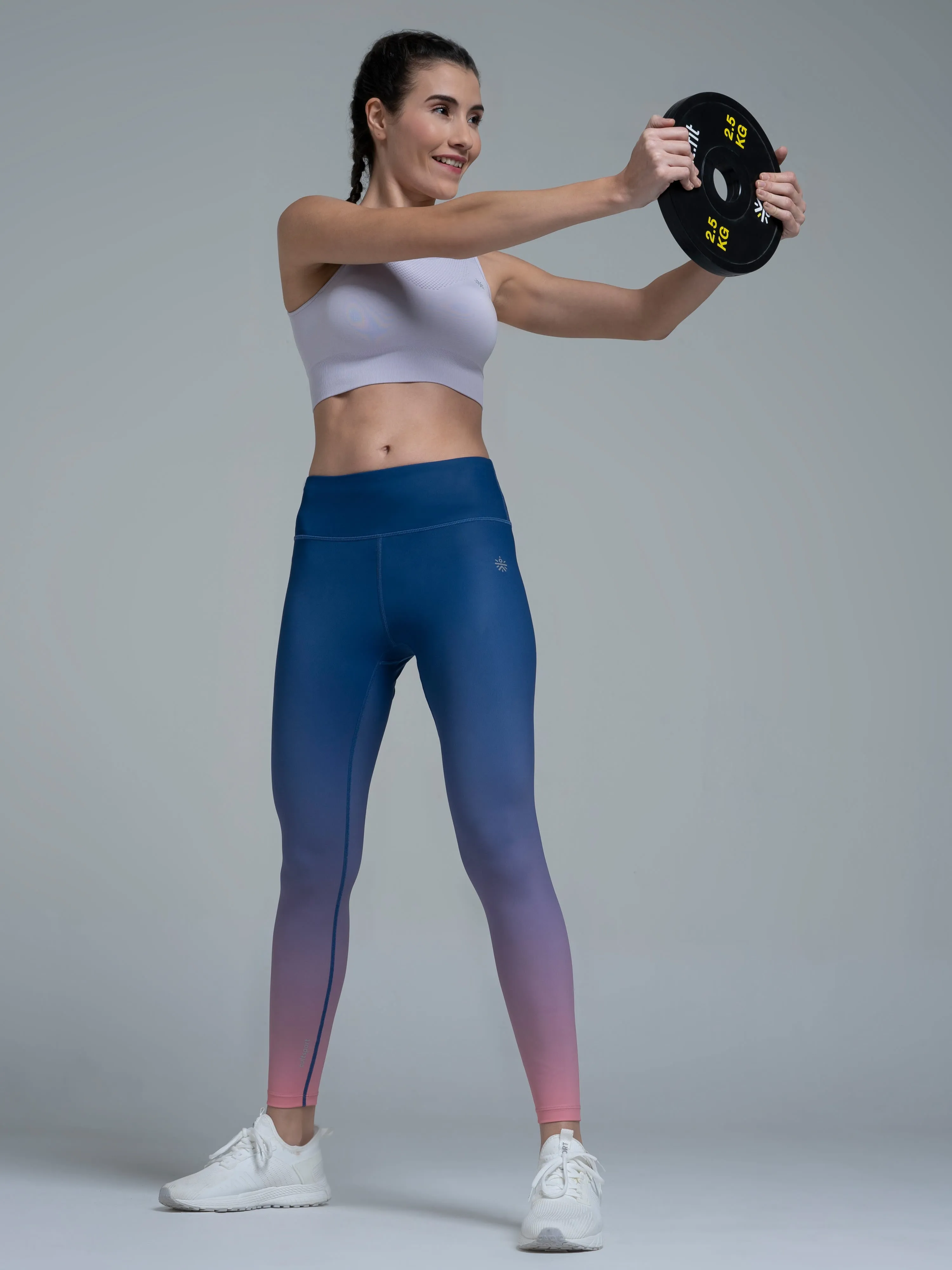 White Absolute Fit Tights with Back Pocket