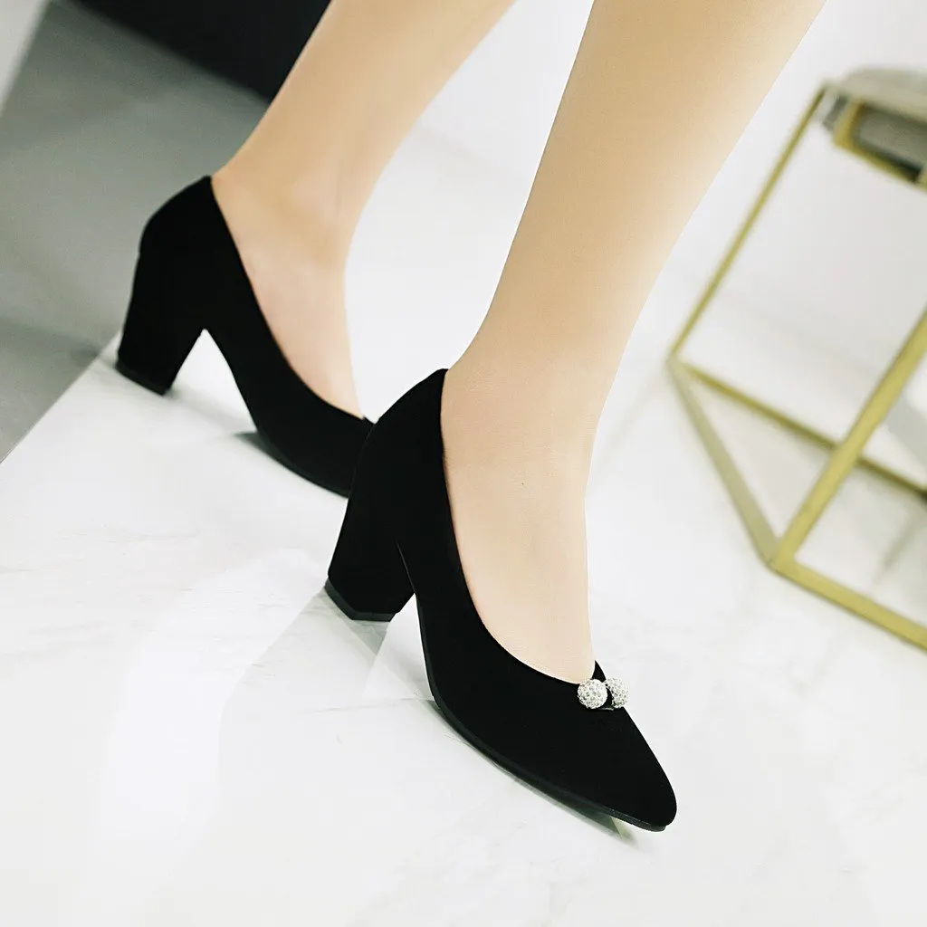Woman Pointed Toe High Heeled Bridal Shoes