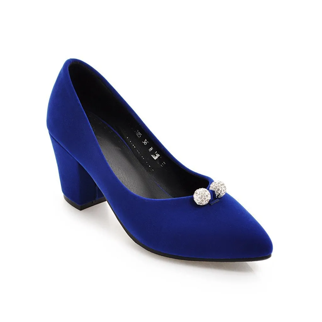 Woman Pointed Toe High Heeled Bridal Shoes
