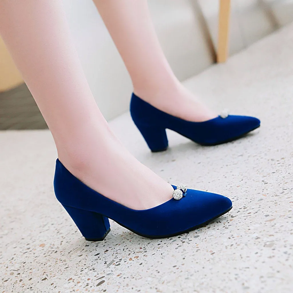 Woman Pointed Toe High Heeled Bridal Shoes