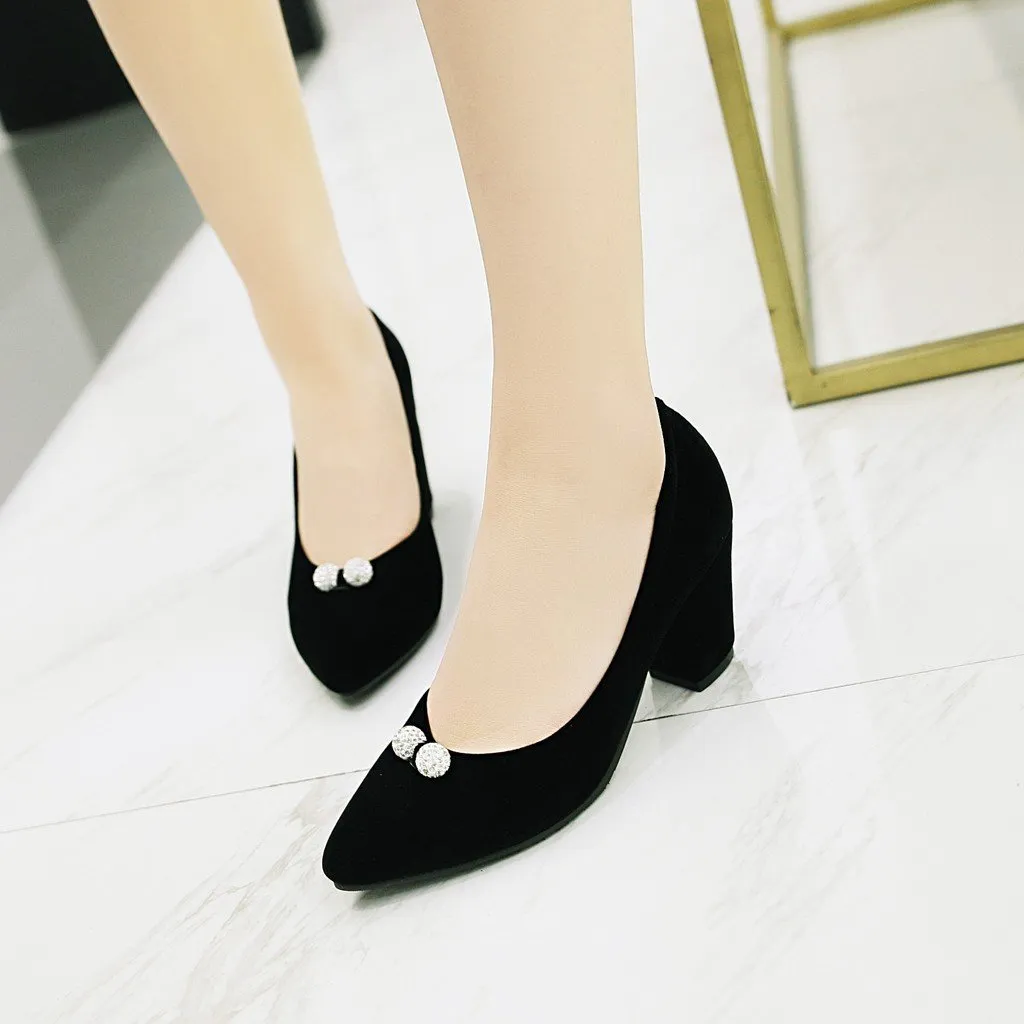 Woman Pointed Toe High Heeled Bridal Shoes