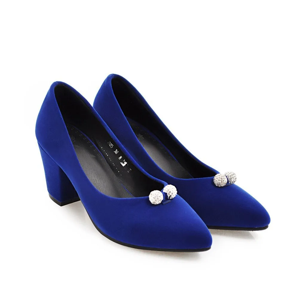 Woman Pointed Toe High Heeled Bridal Shoes