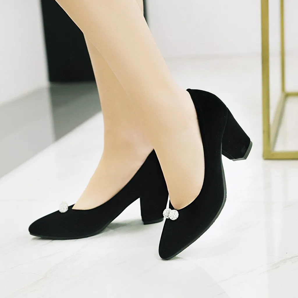 Woman Pointed Toe High Heeled Bridal Shoes