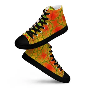 Women’s colorful high top canvas shoes - Golden Conure