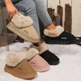 Women’s Lightweight Suede Air Cushion Slippers – Comfortable Flat Heel Sneakers