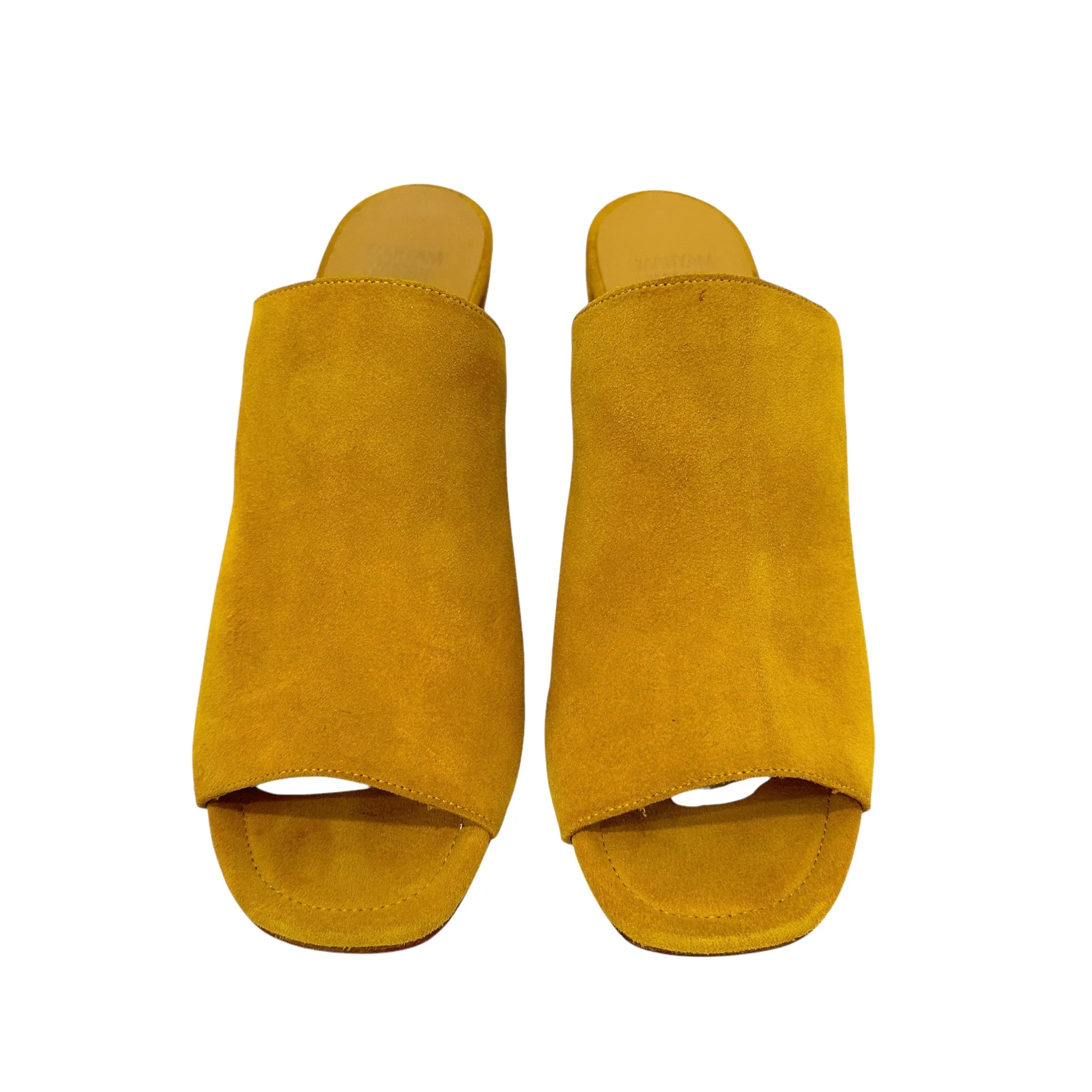 Yellow Suede Heels - 9