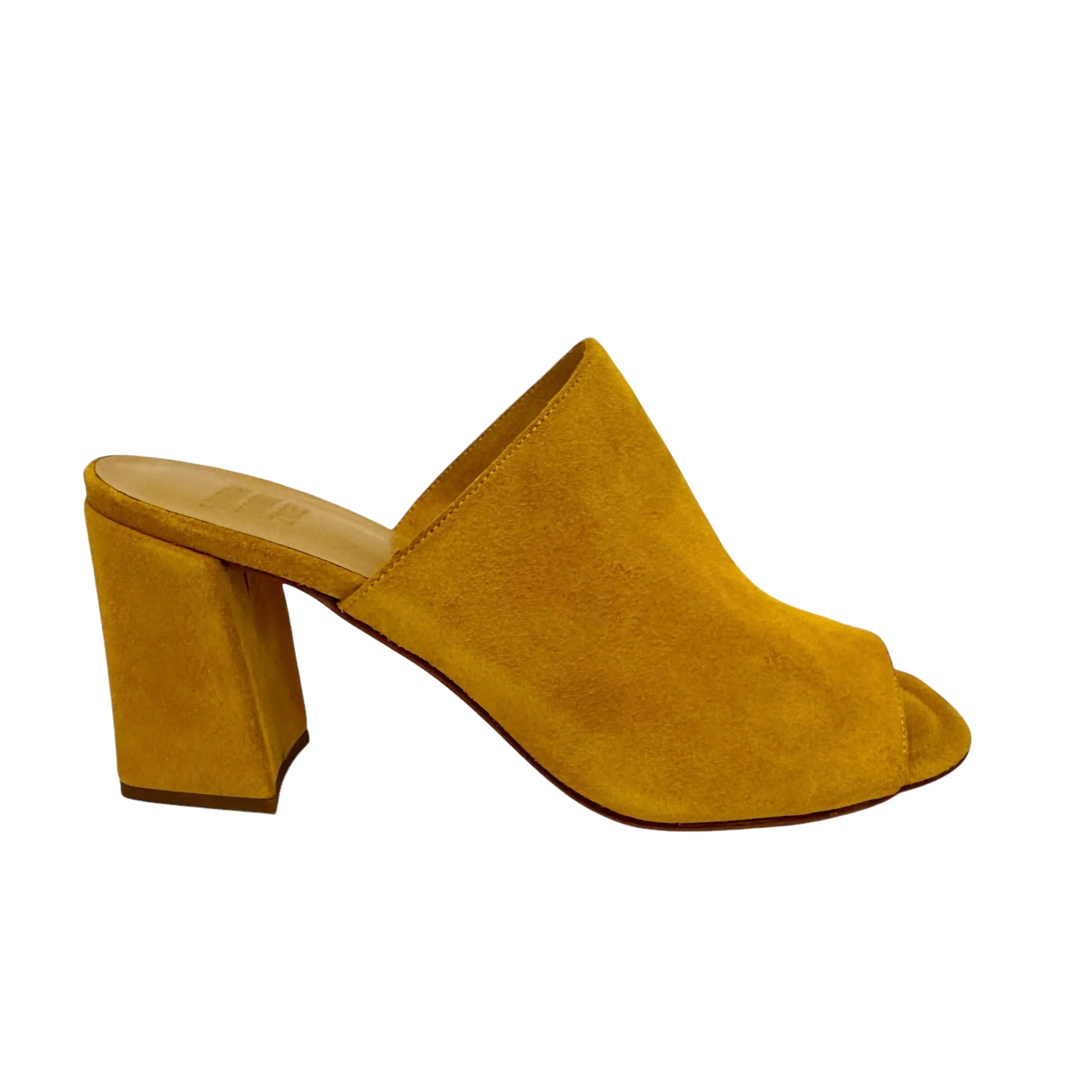 Yellow Suede Heels - 9